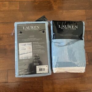 2 Brand new Lauren Ralph Lauren Blue and White Euro Shams